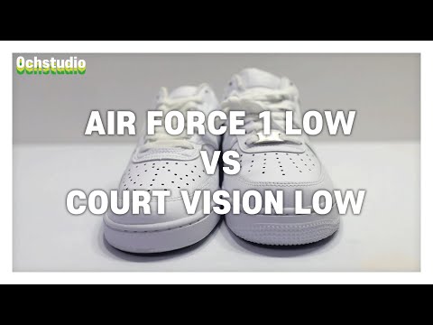 나이키 에어포스1과  코트비전을 비교해보자!  Air Force 1 Low vs Court vision Low REVIEW