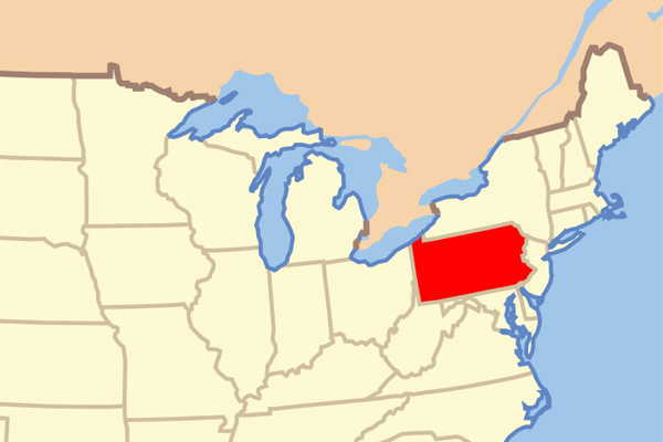 What States Border Pennsylvania? | Sporcle Blog