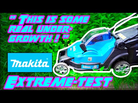 Makita Cordless Lawn Mower DLM432Z / DLM432PT2 Test / Review (Extreme Undergrowth Test Included)